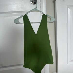 Abercrombie & Fitch Olive Green body suit